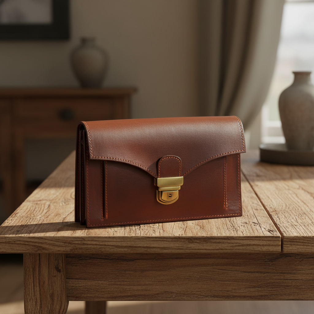 Vetrina-Fiorentina-Clutch-in-pelle-Marrone_