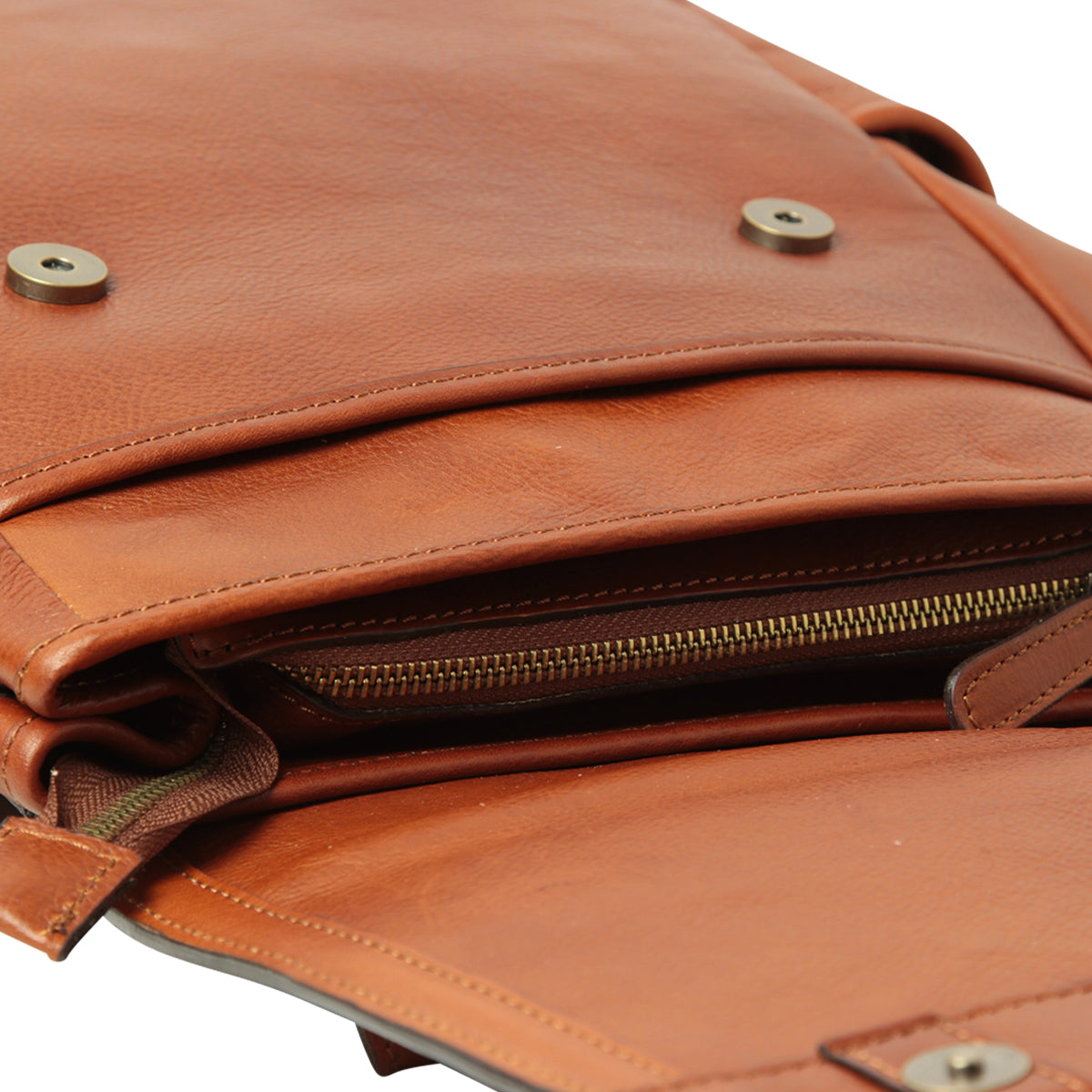 Zaino per laptop in pelle con fascia per trolley-TEAK