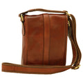 Borsa uomo tracolla in pelle marrone