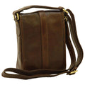 Borsa uomo tracolla in pelle Marrone Scuro