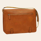 Borsa Messenger in Vitello Nappato Artigianale Gold - Old Angler