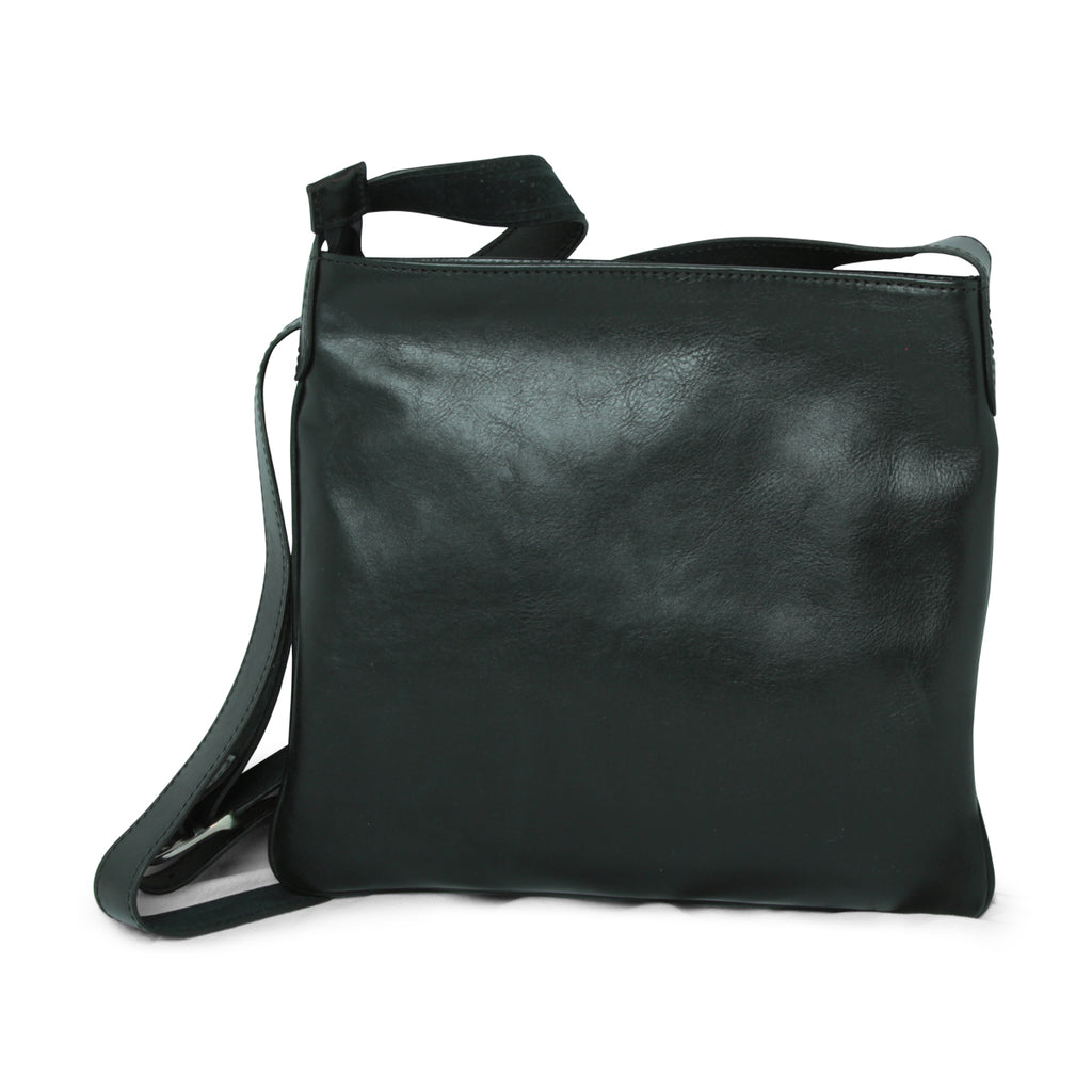Borsa in pelle a tracolla - nero