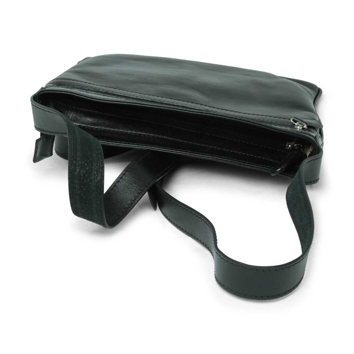 Borsa in pelle a tracolla - nero