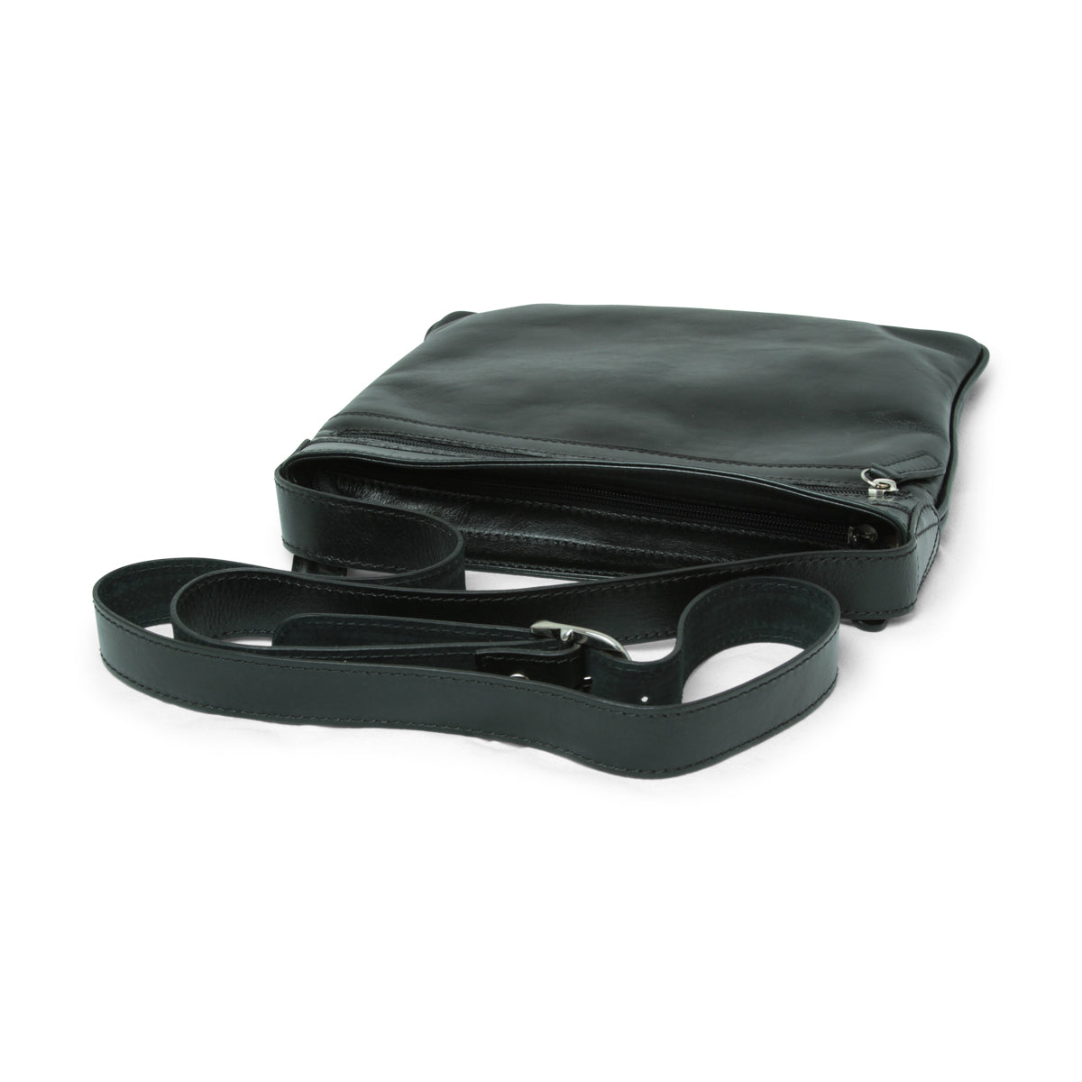 Borsa in pelle a tracolla - nero