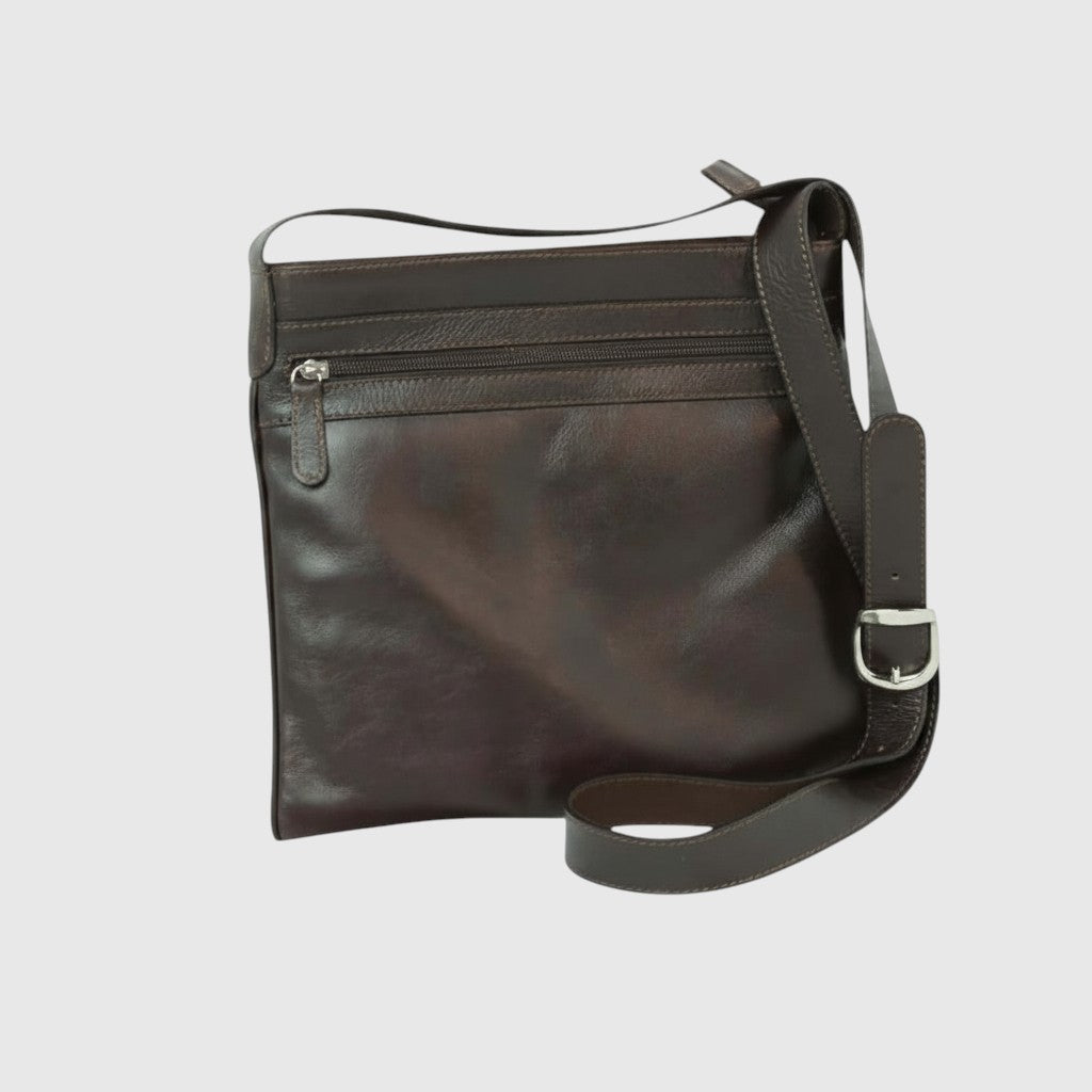 Borsa a Tracolla in Pelle Vitello Pieno Fiore