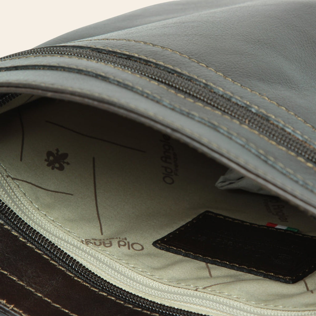 Interno in pelle con zip e fodera Old Angler