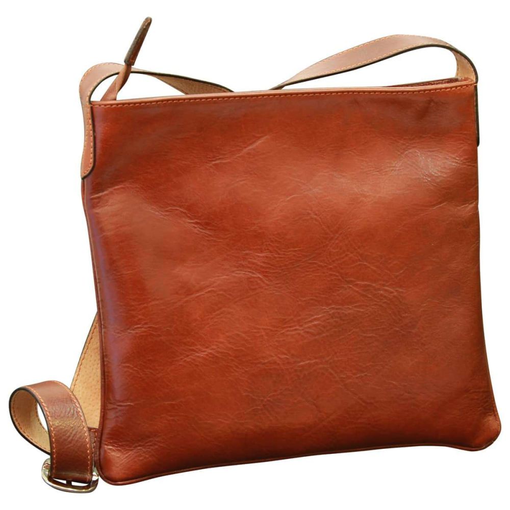 Borsa a Tracolla in Pelle Marrone Mod. 0697 - Old Angler