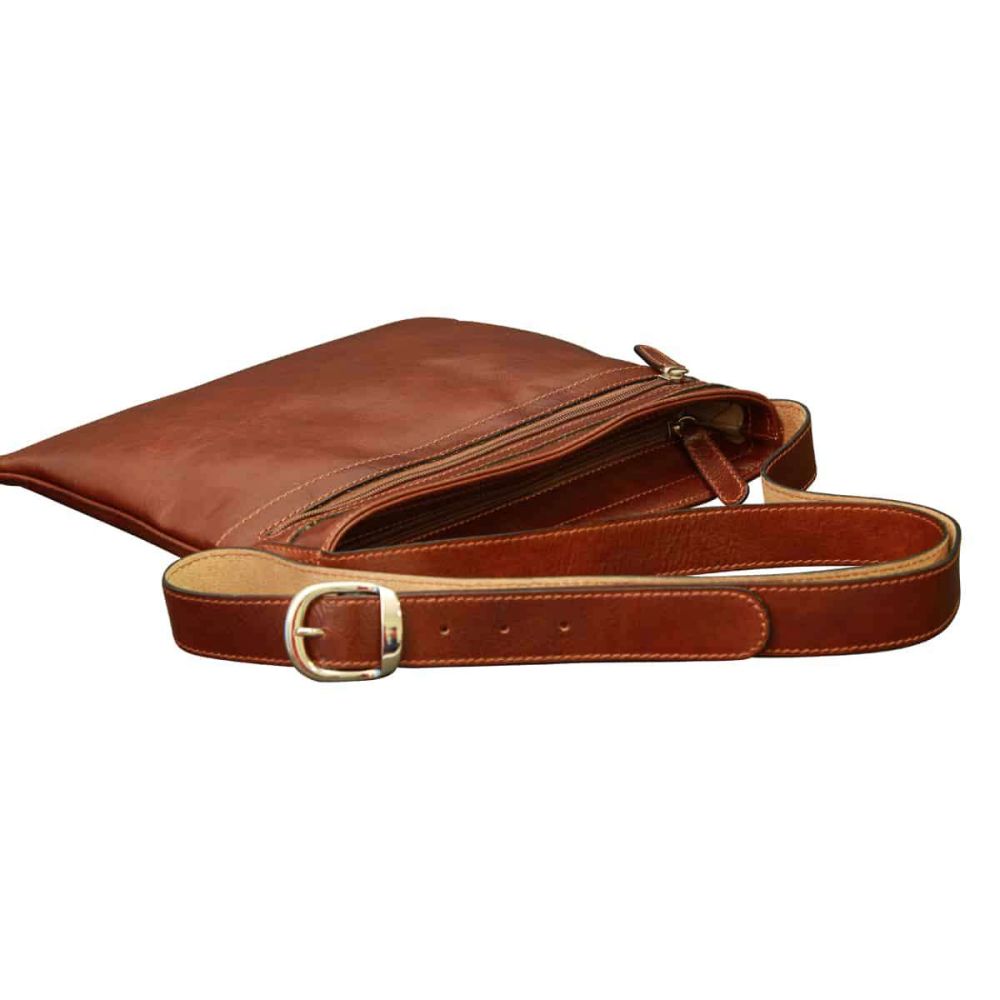 Borsa a Tracolla in Pelle Marrone Mod. 0697 - Old Angler