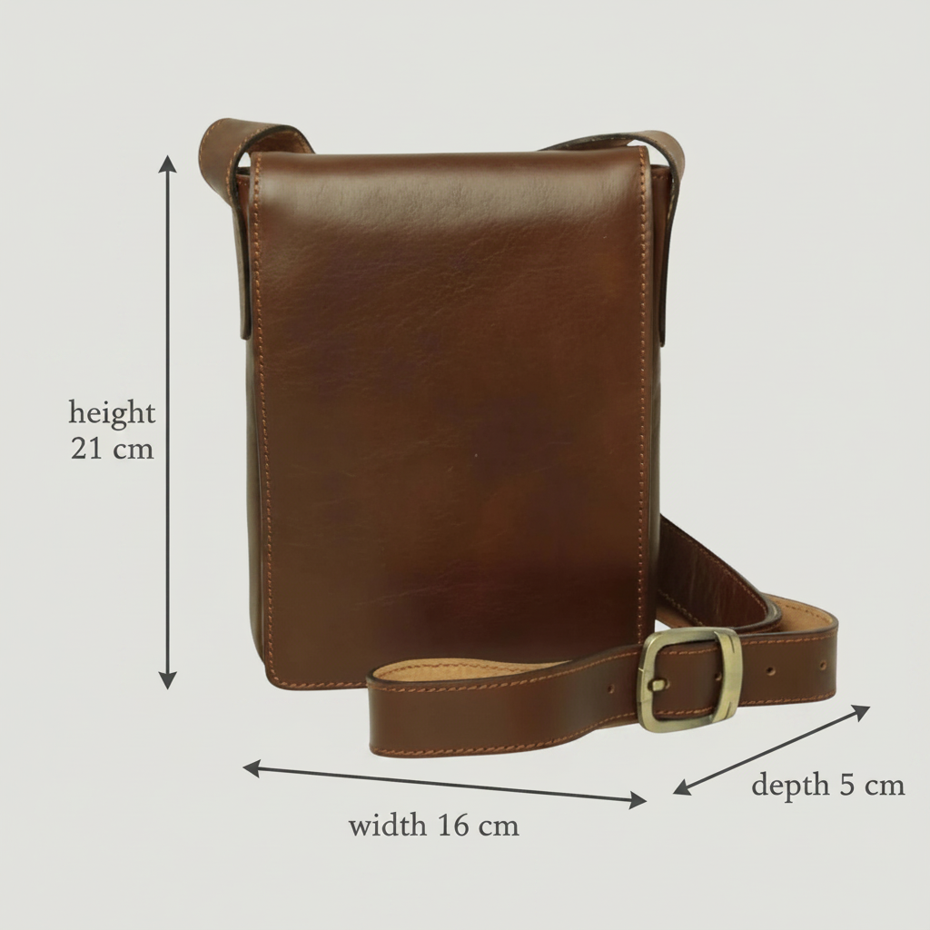Borsa a tracolla in pelle