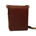 Borsa a tracolla in pelle- Mogano