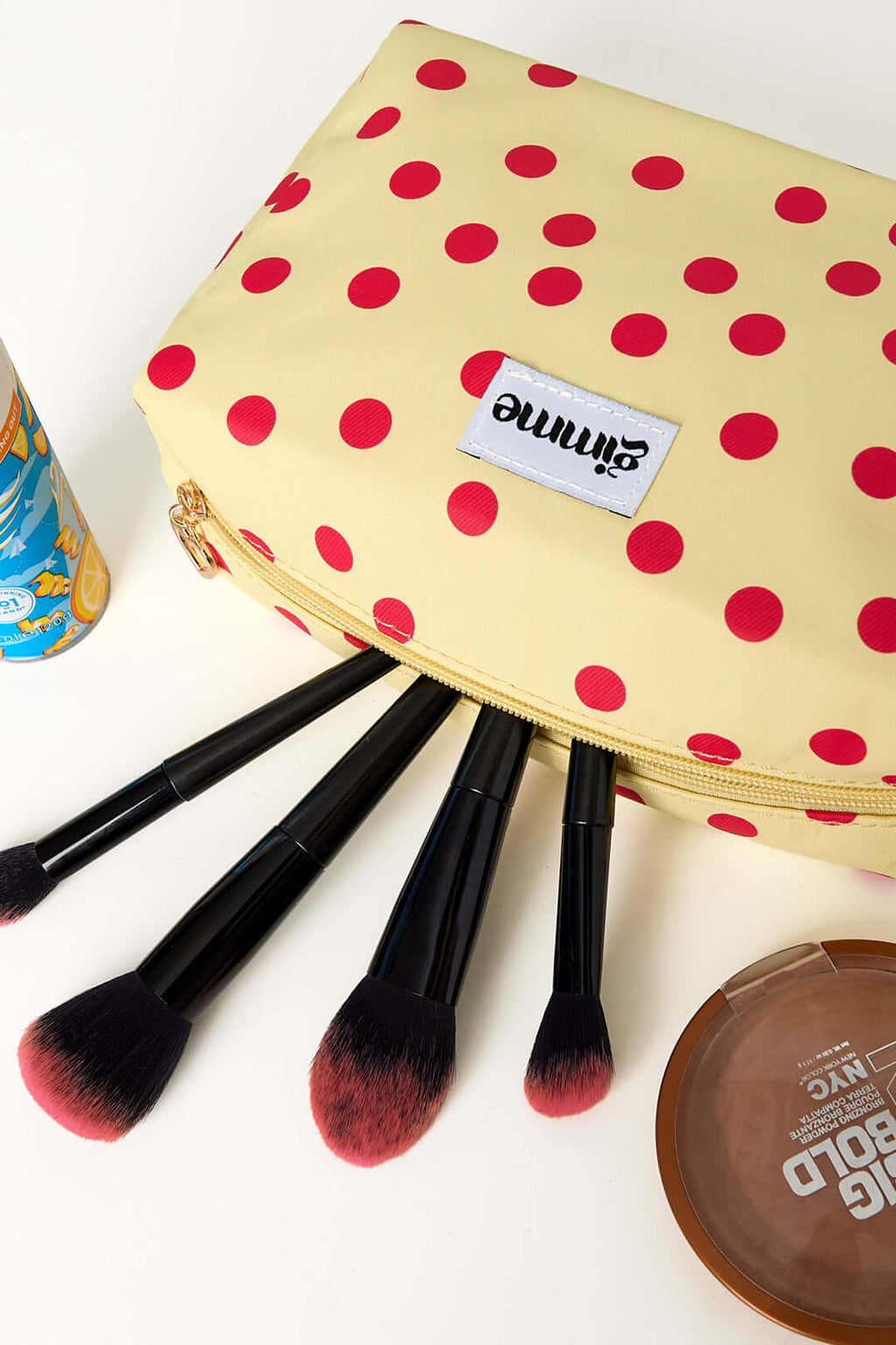 Pochette Trucco a Pois in Poliestere