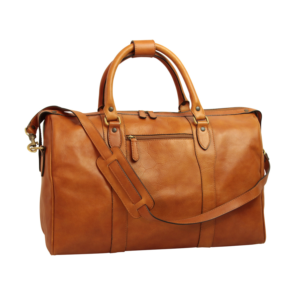 Borsa da viaggio uomo in pelle - Marrone coloniale