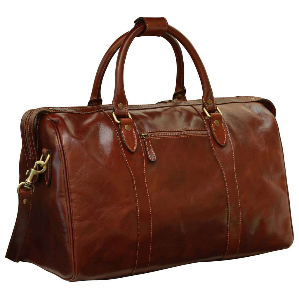 Borsa da viaggio uomo in pelle - Marrone