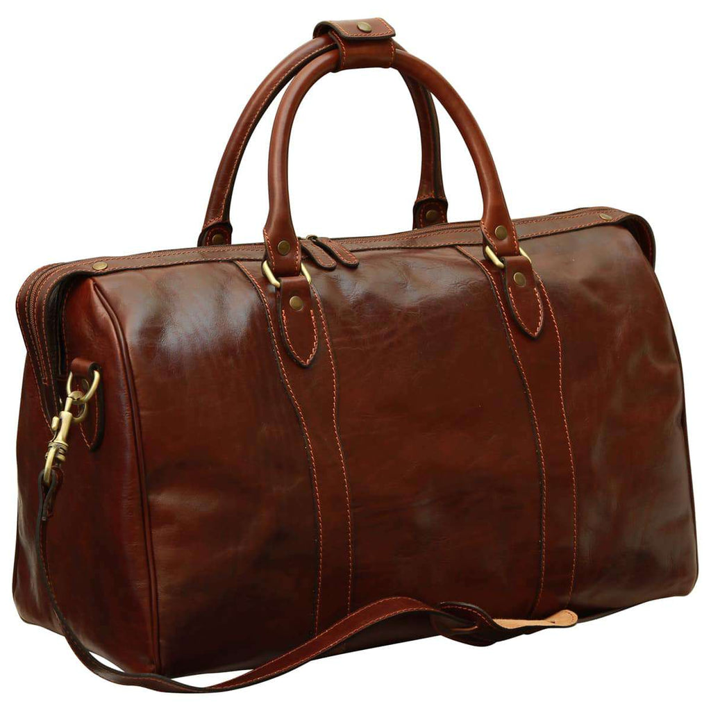 Borsa da viaggio uomo in pelle - Marrone