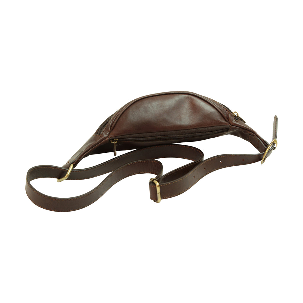 Marsupio in pelle - marrone scuro