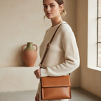 Sac bandoulière en cuir de veau-Colonial