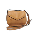 Borsa a Tracolla in Vitello Pieno Fiore Marrone Coloniale - Old Angler