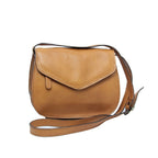 Borsa a Tracolla in Vitello Pieno Fiore Marrone Coloniale - Old Angler