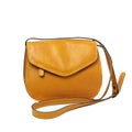 Borsa a Tracolla in Vitello Pieno Fiore Ocra - Old Angler