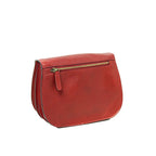 Borsa a Tracolla in Vitello Pieno Fiore Rossa - Old Angler