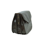Borsa a Tracolla in Vitello Pieno Fiore Testa di Moro - Old Angler