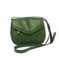 Borsa a tracolla di vitello pieno fiore - Verde