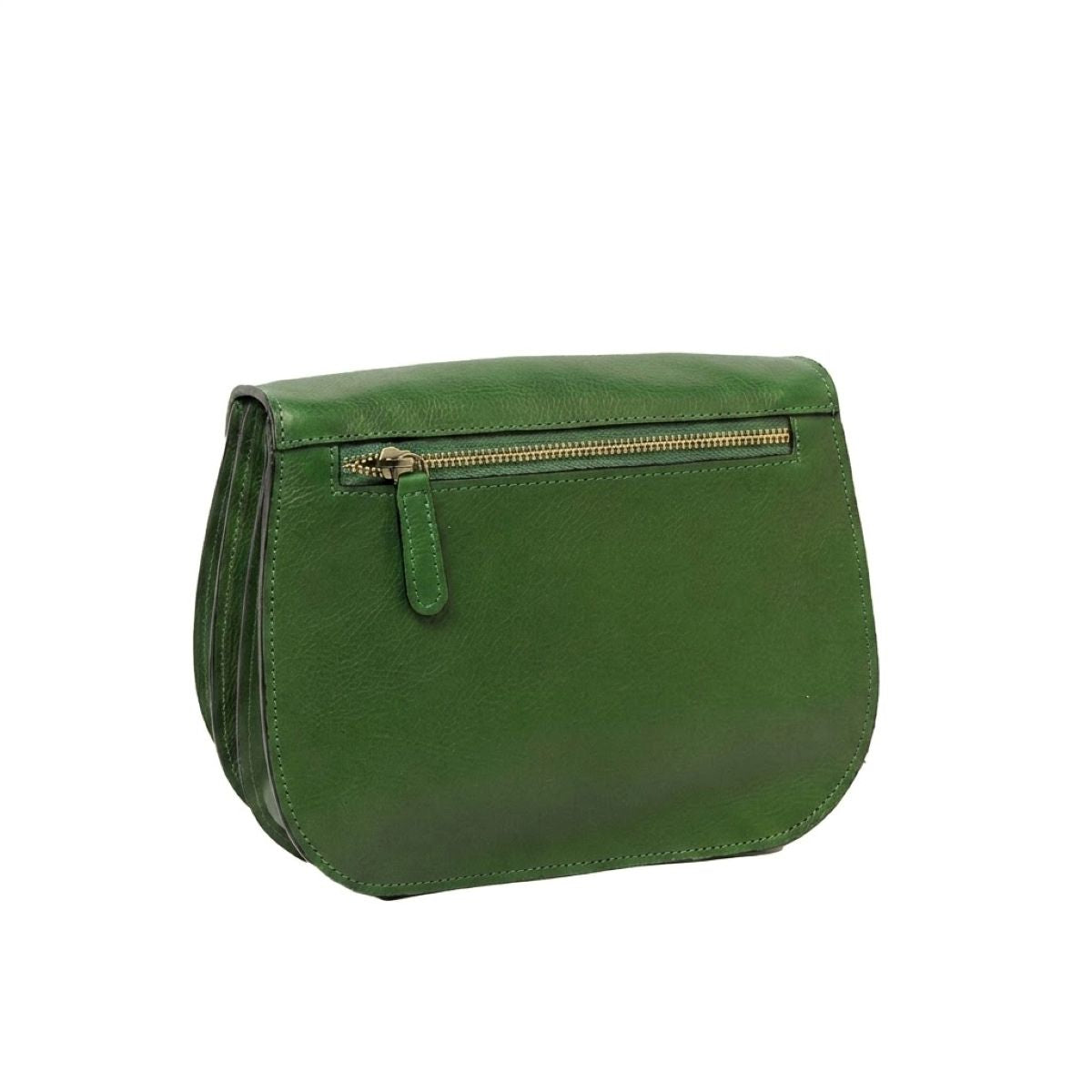 Borsa a tracolla di vitello pieno fiore - Verde