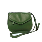 Borsa a Tracolla in Vitello Pieno Fiore Verde - Old Angler