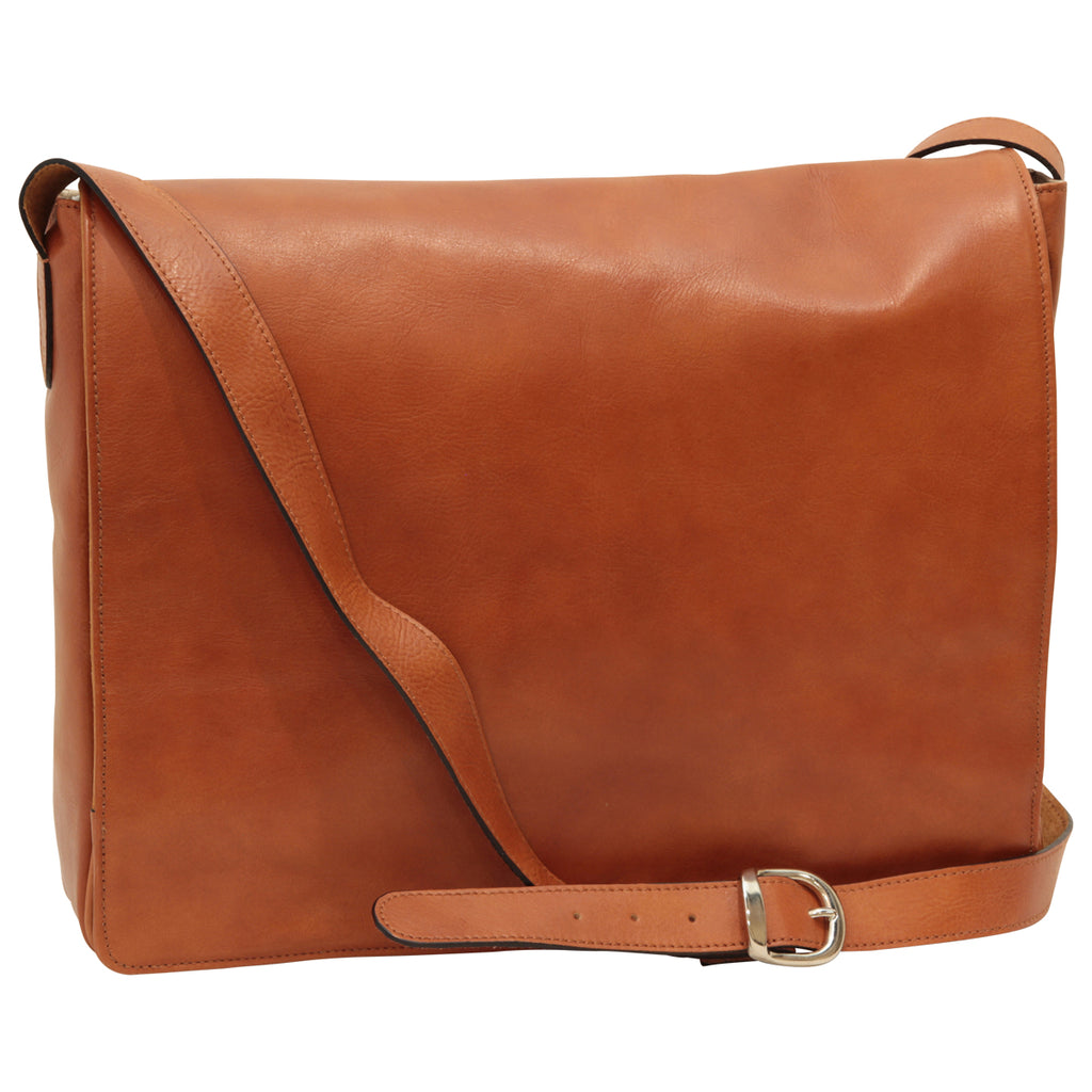 Borsa messenger uomo in pelle - Marrone Coloniale
