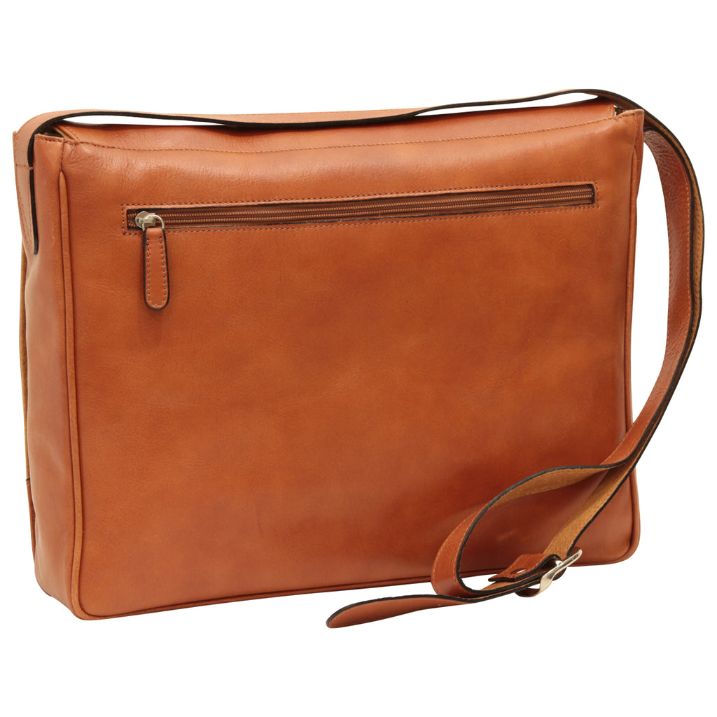 Borsa messenger uomo in pelle - Marrone Coloniale