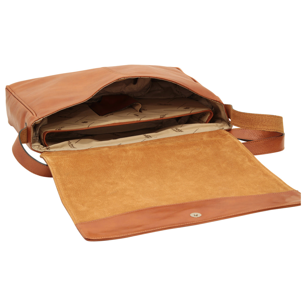 Borsa messenger uomo in pelle - Marrone Coloniale