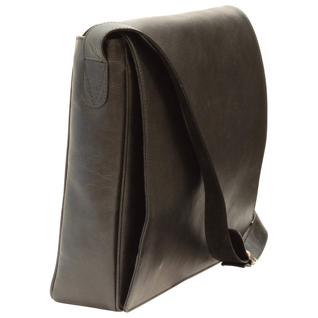 Borsa messenger uomo in pelle - Nero