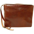 Borsa messenger uomo in pelle - Marrone