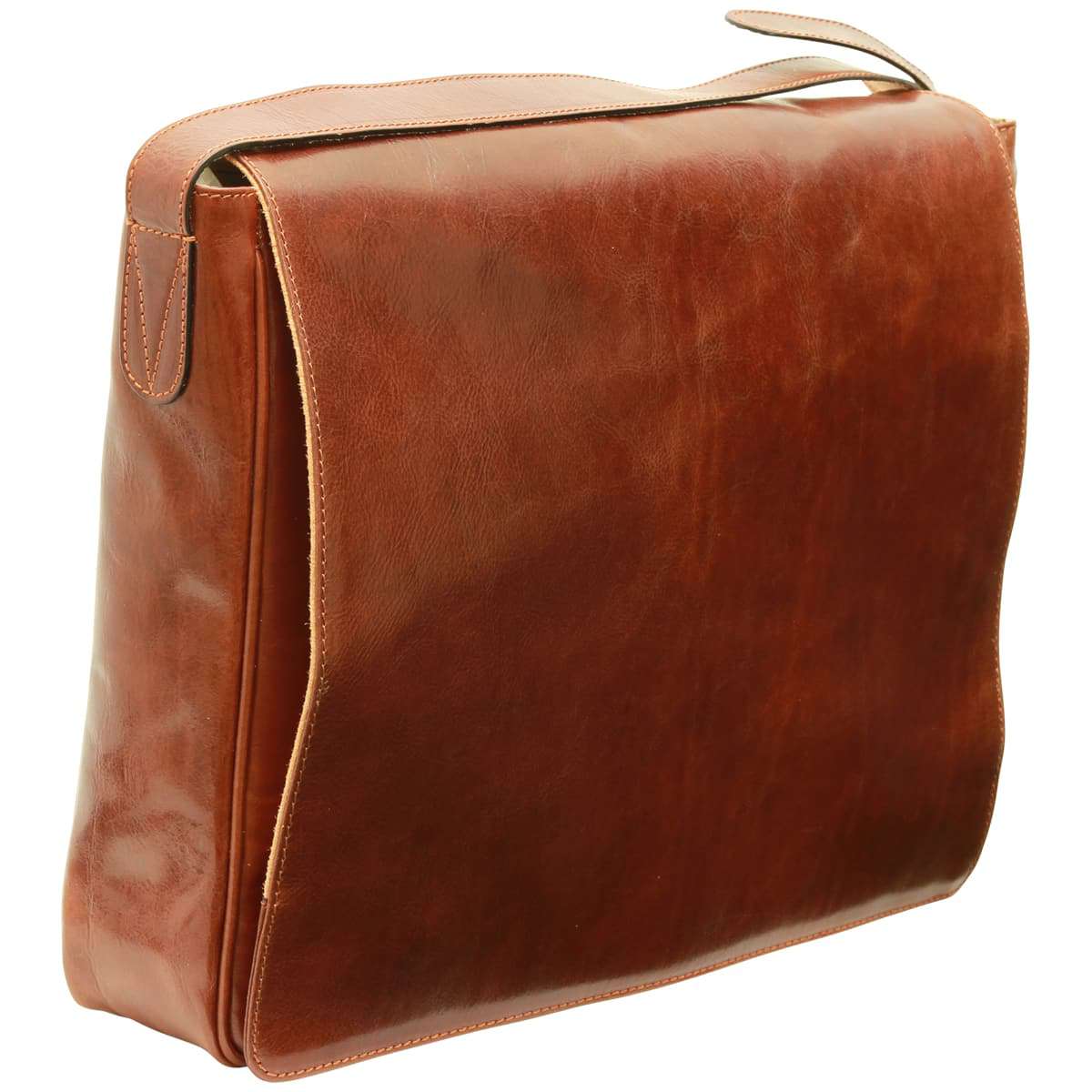 Borsa messenger uomo in pelle - Marrone