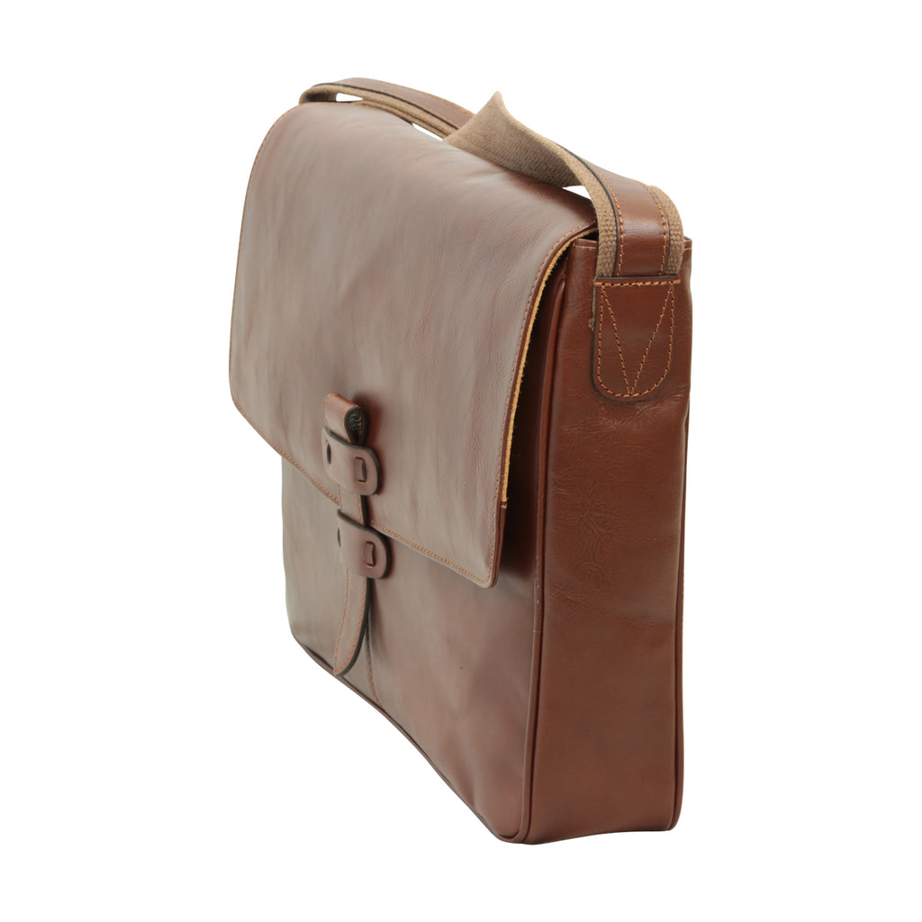Messenger in pelle marrone