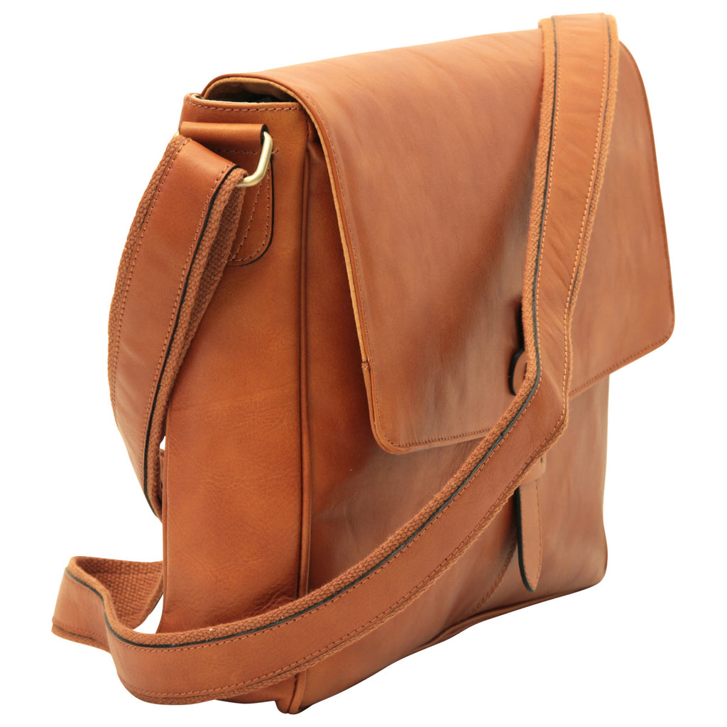 Messenger in pelle. Marrone Coloniale