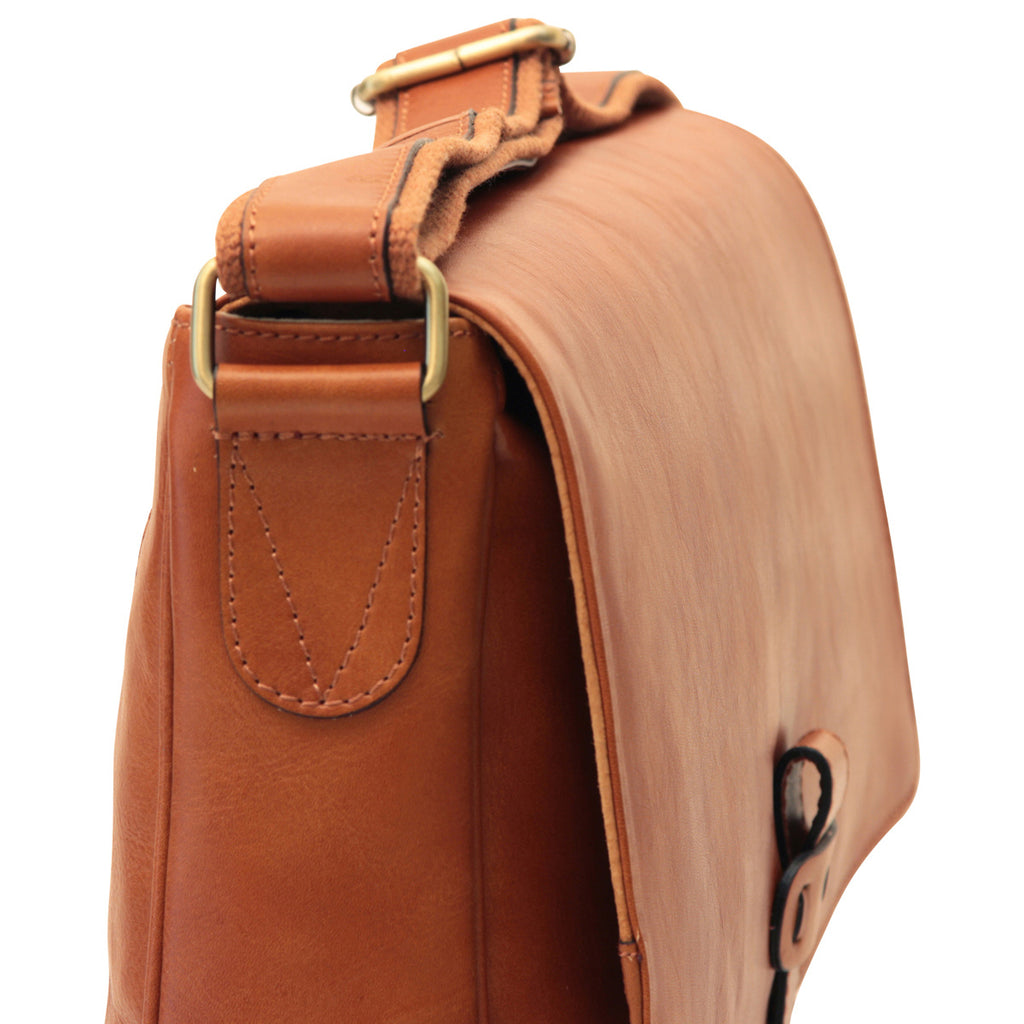 Messenger in pelle. Marrone Coloniale