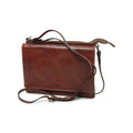 Borsa a tracolla in pelle - marrone