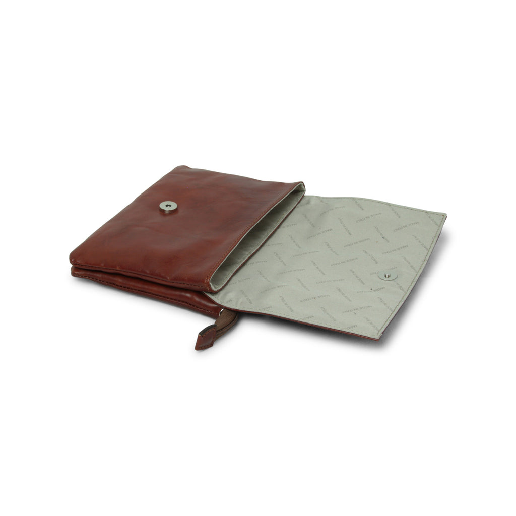 Borsa a tracolla in pelle - marrone