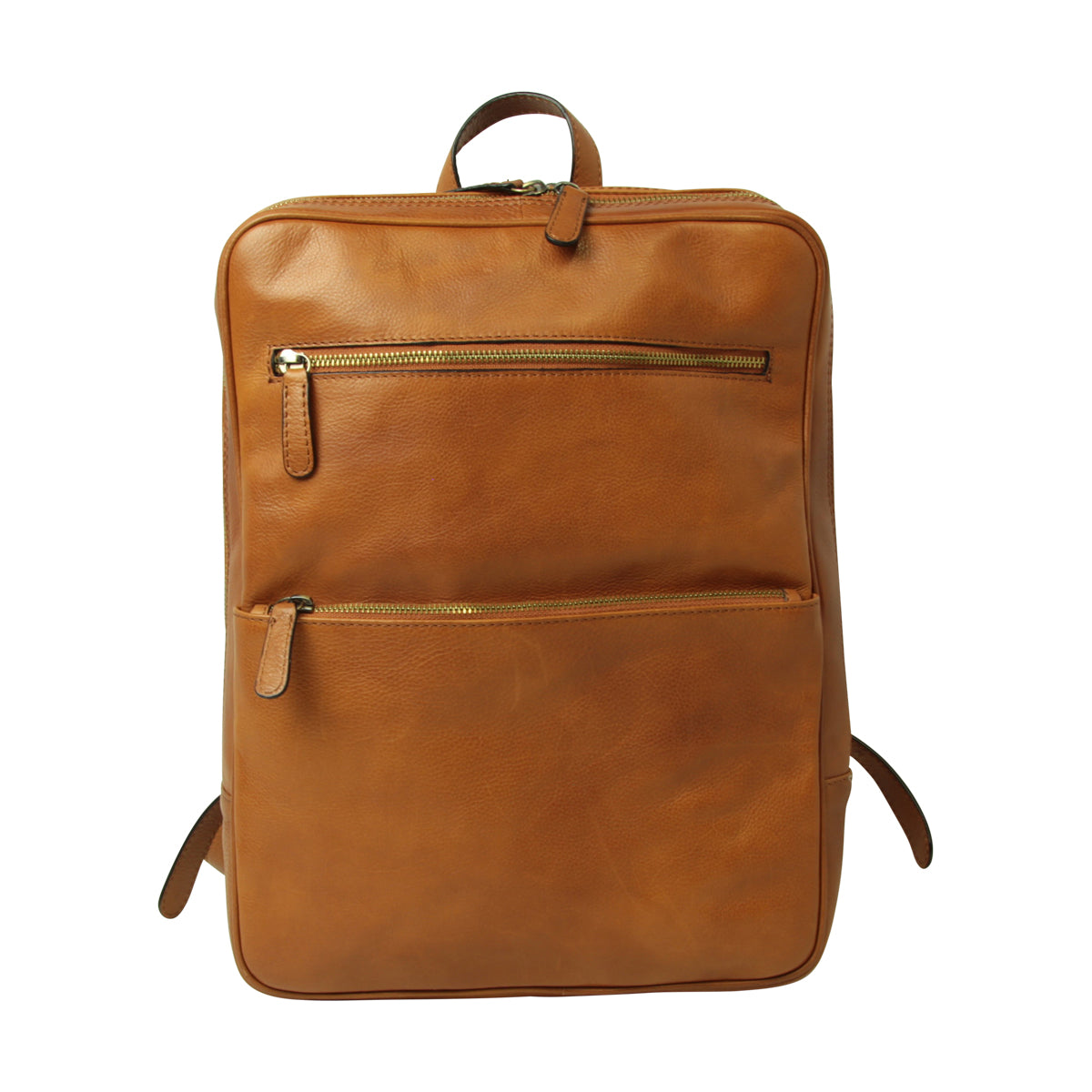 Zaino in pelle con fascia per trolley- Marrone Coloniale