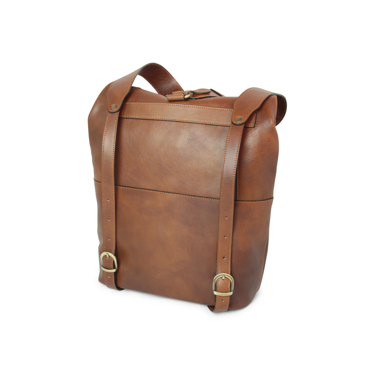 Zaino in pelle - castagna