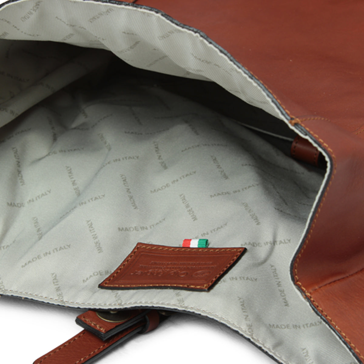 Zaino in pelle - Marrone Mogano