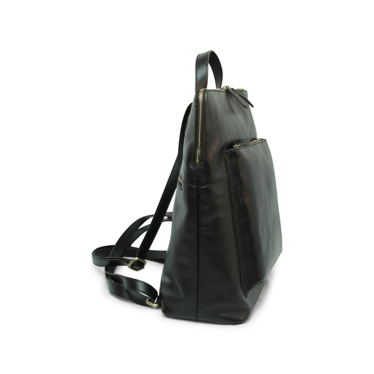 Zaino in pelle - nero