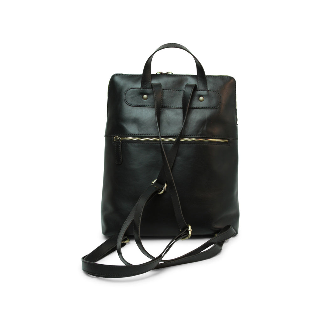 Zaino in pelle - nero