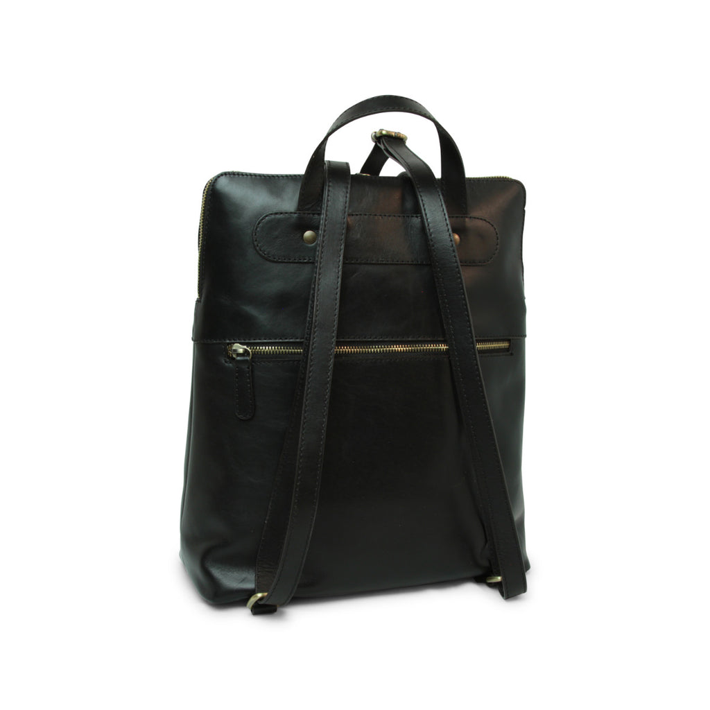 Zaino in pelle - nero