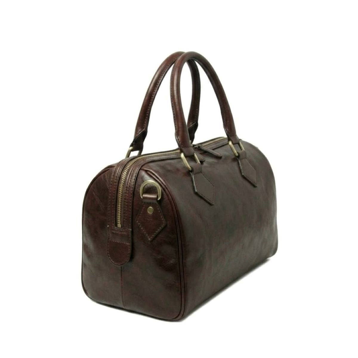 Bauletto artigianale in pelle di vitello Testa di Moro - Made in Italy