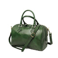 Bauletto artigianale in pelle di vitello Verde - Made in Italy