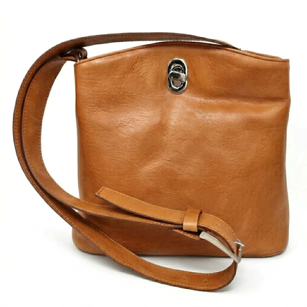 Borsa a secchiello in pelle - Marrone Coloniale