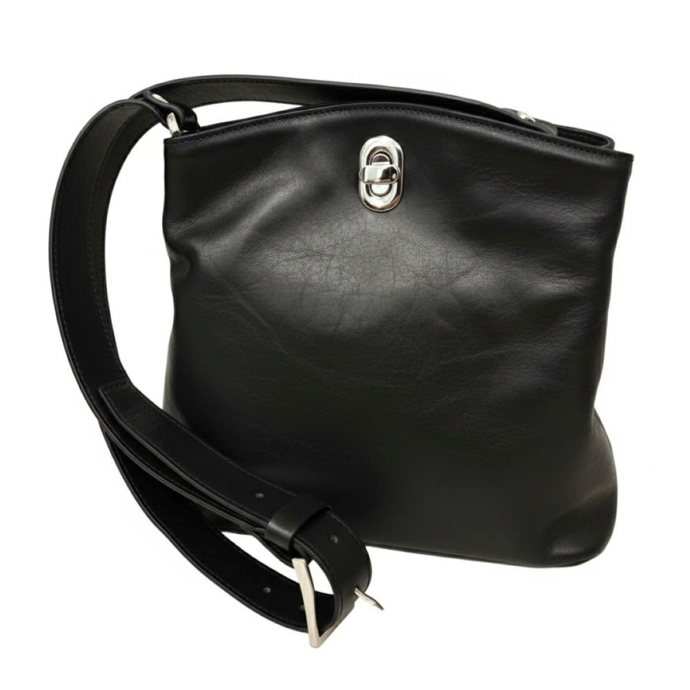 Handgemaakte bucket bag van volnerfleer