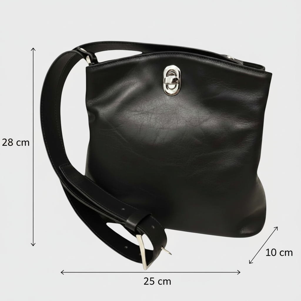 Borsa a Secchiello in Pelle Pieno Fiore | Old Angler